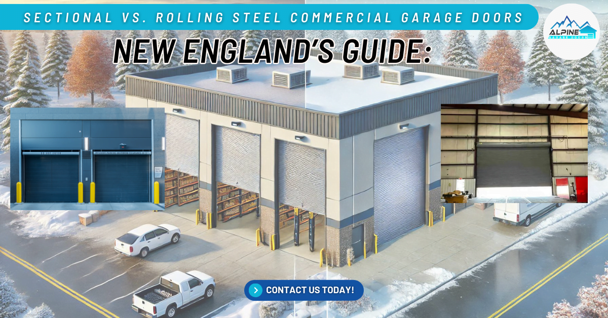 Alpine Garage Doors New England (1) New England’s Guide: Sectional vs. Rolling Steel Commercial Garage Doors