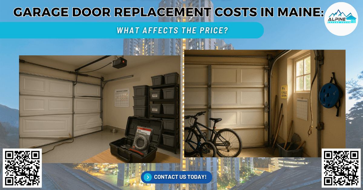 Alpine Garage Doors New England (1) Garage Door Replacement Costs in Maine: What Affects the Price? - Alpine Garage Doors New England